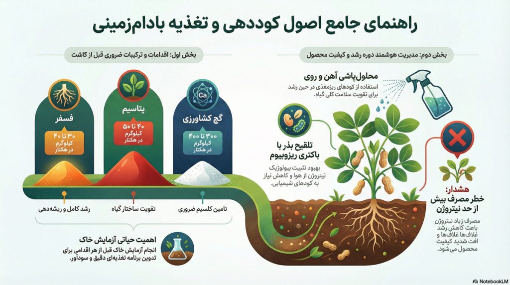 کوددهی بادام زمینی