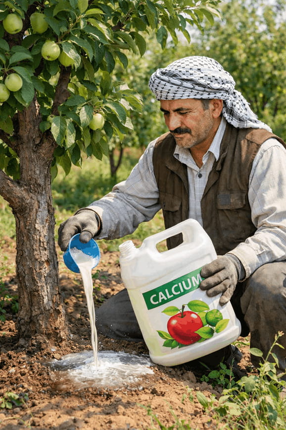 درمان ریزش و ترک خوردگی میوه | تغذیه درخت با کود کلسیم